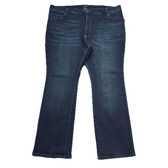 Lee Slimming Fit Bootcut Jeans Plus 22W (41x29.5) Dark Blue Super Stretch Womens - Picture 2 of 7